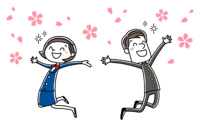 成績が上がって喜んでいる人のイメージ