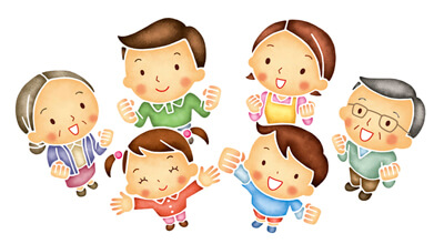 長岡市の人々の挿絵